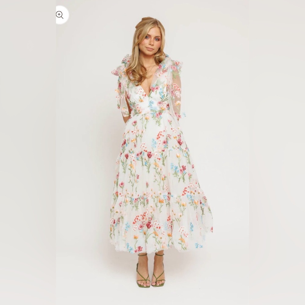NWT JessaKae Margaret White Midi Dress